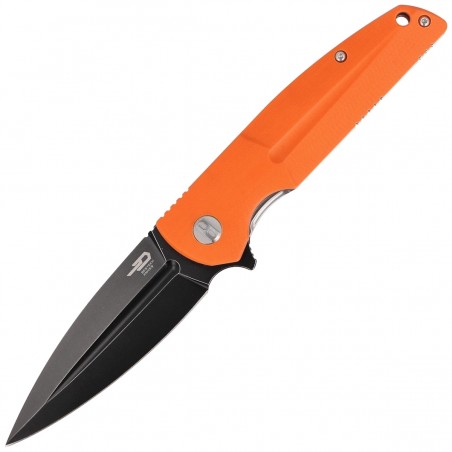 Nóż składany Bestech Fin Orange G10, Black Stonewashed 14C28N (BG34B-3) Nóż składany Bestech Fin Orange G10, Black Stonewashed 14C28N (BG34B-3)