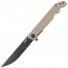 Nóż składany Kubey Knife Pylades Tan G10, Blackwash AUS-10 (KU253C)