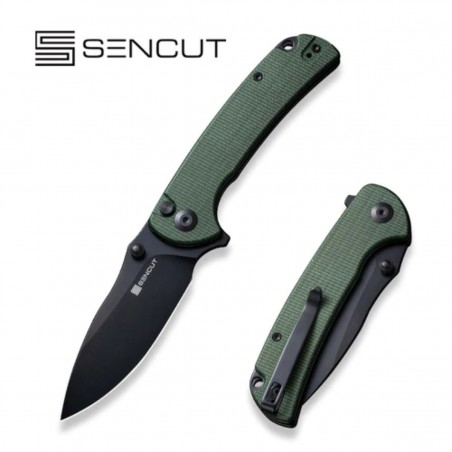 Nóż składany Sencut Pulsewave Green Canvas Micarta, Black 9Cr18MoV (S23032-3) Nóż składany Sencut Pulsewave Green Canvas Micarta, Black 9Cr18MoV (S23032-3)