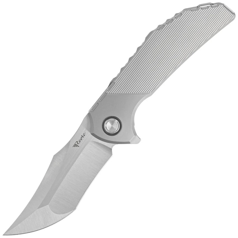 Nóż składany Reate Tiger Stripe Patterns Titanium, Belt Satin M390 by Alvin Lee (TG TSP.SAT)