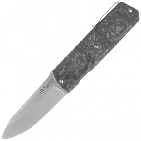 Nóż składany Maserin 410 Silver Black FatCarbon, Satin Elmax by Bruno Bruna (410/N) Nóż składany Maserin 410 Silver Black FatCarbon, Satin Elmax by Bruno Bruna (410/N)