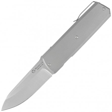 Nóż składany Maserin 410 Silver Grey Titanium, Satin Elmax by Bruno Bruna (410/T) Nóż składany Maserin 410 Silver Grey Titanium, Satin Elmax by Bruno Bruna (410/T)