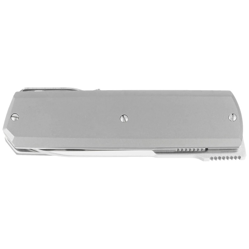 Nóż składany Maserin 410 Silver Grey Titanium, Satin Elmax by Bruno Bruna (410/T)