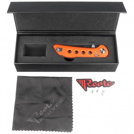 Nóż składany Reate PL-XT Orange G10, Stonewashed Nitro-V Nóż składany Reate PL-XT Orange G10, Stonewashed Nitro-V