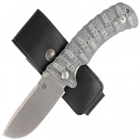 Nóż Fox Pro Hunter Black Yute Micarta, Stonewashed N690Co (FX-130 MBSW) Nóż Fox Pro Hunter Black Yute Micarta, Stonewashed N690Co (FX-130 MBSW)