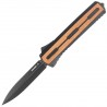 Nóż automatyczny OTF Tekto A7 Zastava S/P Black Aluminium/American Walnut, Black CPM S35VN