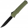 Nóż automatyczny OTF Tekto A5 Spry D/P OD Green Aluminium, Black CPM S35VN
