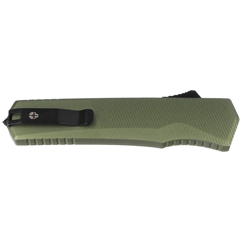 Nóż automatyczny OTF Tekto A5 Spry D/P OD Green Aluminium, Black CPM S35VN