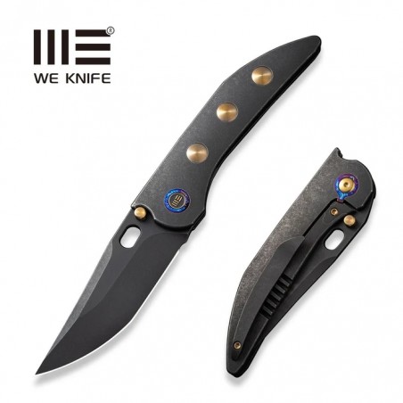 Nóż składany We Knife Attor Black/Golden Titanium, Black Stonewashed CPM 20CV by Dalibor Bergam (WE23037-1) Nóż składany We Knife Attor Black/Golden Titanium, Black Stonewashed CPM 20CV by Dalibor Bergam (WE23037-1)