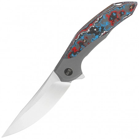 Nóż składany WE Knife Merata LE No 207/310 Titanium / Nebula Fat Carbon Fiber, Hand Rubbed Satin CPM 20CV by Anton Tkachenko (WE Nóż składany WE Knife Merata LE No 207/310 Titanium / Nebula Fat Carbon Fiber, Hand Rubbed Satin CPM 20CV by Anton Tkachenko (WE