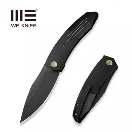 Nóż składany WE Knife Sine Wave Black Titanium, Black Stonewashed M390 (WE23069B-1) Nóż składany WE Knife Sine Wave Black Titanium, Black Stonewashed M390 (WE23069B-1)