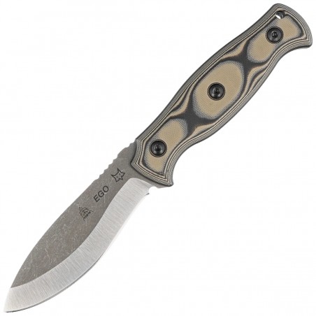 Nóż Fox Ego Black/Coyote Tan G10, Stonewashed AISI 1095 by Alfredo Doricchi (TK-FX01) Nóż Fox Ego Black/Coyote Tan G10, Stonewashed AISI 1095 by Alfredo Doricchi (TK-FX01)