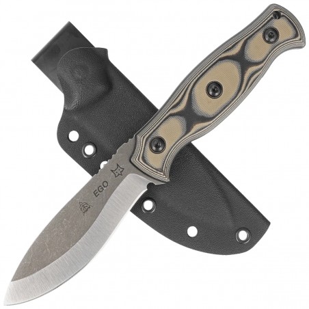 Nóż Fox Ego Black/Coyote Tan G10, Stonewashed AISI 1095 by Alfredo Doricchi (TK-FX01) Nóż Fox Ego Black/Coyote Tan G10, Stonewashed AISI 1095 by Alfredo Doricchi (TK-FX01)