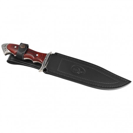 Noż Muela 21833 Red Pakka Wood, Satin X50CrMoV15
