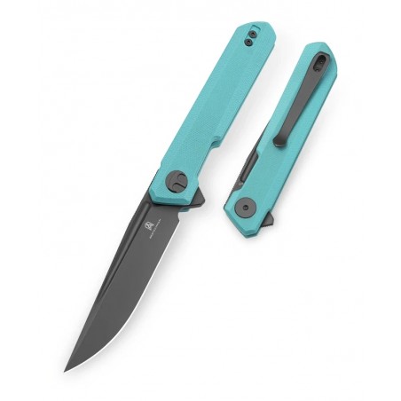 Nóż składany Bestechman Mini Dundee DD Light Blue G10, Grey PVD D2 by Ostap Hel (BMK08E) Nóż składany Bestechman Mini Dundee DD Light Blue G10, Grey PVD D2 by Ostap Hel (BMK08E)