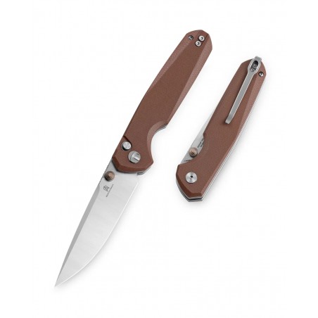 Nóż składany Bestechman Velix Brown G10, Stonewashed/Satin 14C28N by Ostap Hel (BMK07B) Nóż składany Bestechman Velix Brown G10, Stonewashed/Satin 14C28N by Ostap Hel (BMK07B)