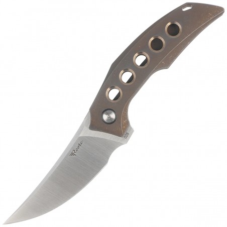 Nóż składany Reate Velocity Bronze Titanium, Belt Satin Elmax by Tashi Bharucha Nóż składany Reate Velocity Bronze Titanium, Belt Satin Elmax by Tashi Bharucha