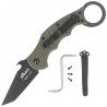 Nóż składany Fox The Dart Karambit OD Green G10, Black Idroglider N690 by Doug Marcaida (FX-597 OD)