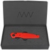 Nóż składany ANV A100 BB Red GRN, Black DLC Sleipner (ANVA100-021)