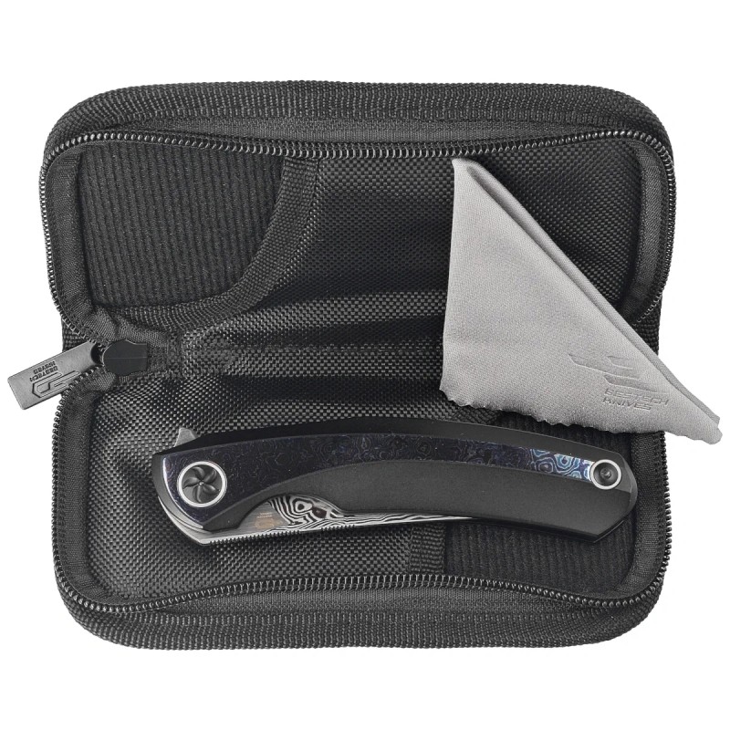 Nóż składany Bestech Sambac Black Titanium/Timascus, Damasteel Mirror Polished by Ostap Hel (BT2402F)