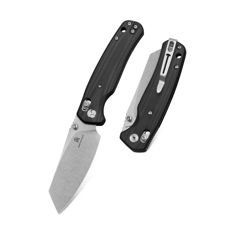 Nóż składany Bestechman Cicada's Wing Black G10, Stonewashed 10Cr15MoV (BMK06I)