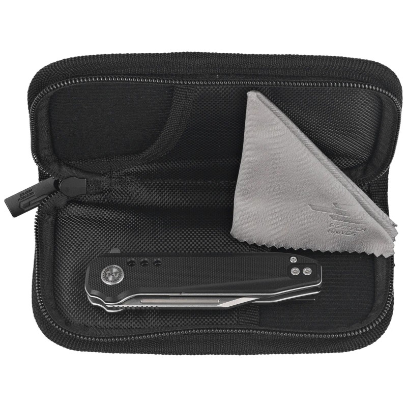 Nóż składany Bestech Syntax CP Black G10, Stonewashed/Satin CPM 154CM by Todd Knife and Tool (BG41A)