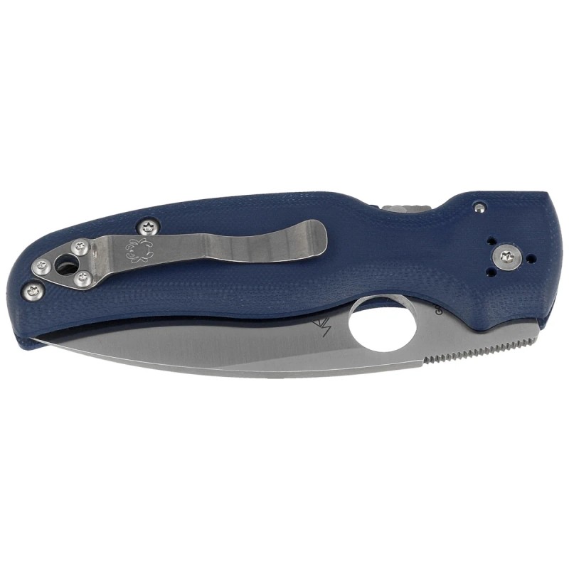 Nóż składany Spyderco Shaman Cobalt Blue G10, Satin CPM SPY27 by Sal Glesser (C229GPCBL)