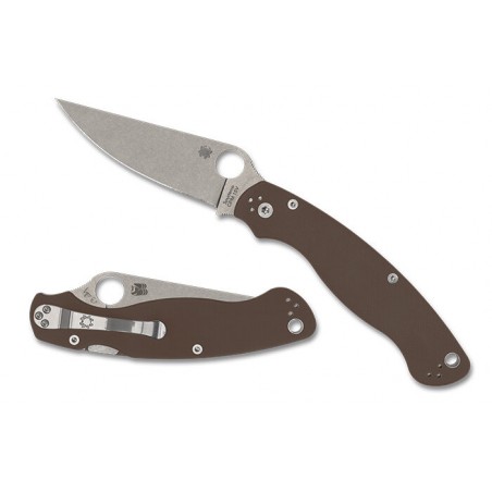 Nóż składany Spyderco Military 2 Sprint Run Brown G10, Satin CPM 15V by Sal i Eric Glesser (C36GPBN15V2) Nóż składany Spyderco Military 2 Sprint Run Brown G10, Satin CPM 15V by Sal i Eric Glesser (C36GPBN15V2)