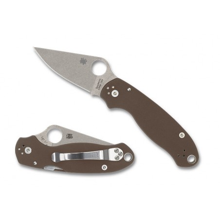 Nóż składany Spyderco Para 3 Sprint Run Brown G10, Satin CPM 15V by Sal i Eric Glesser (C223GPBN15V) Nóż składany Spyderco Para 3 Sprint Run Brown G10, Satin CPM 15V by Sal i Eric Glesser (C223GPBN15V)