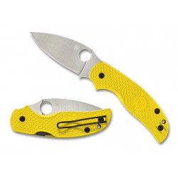 Nóż składany Spyderco Sage 5 Lightweight Salt Yellow FRN, Satin MagnaCut by Sal Glesser (C123PYL)