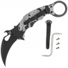 Nóż składany Fox The Spirit Karambit Black Aluminium, Black N690Co (FX-599 ALB-1)