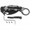 Nóż składany Fox The Spirit Karambit Black Aluminium, Black N690Co (FX-599 ALB-1)