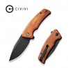 Nóż składany Civivi Regulatron Guibourtia Wood, Black Stonewashed Nitro-V (C23006-3)
