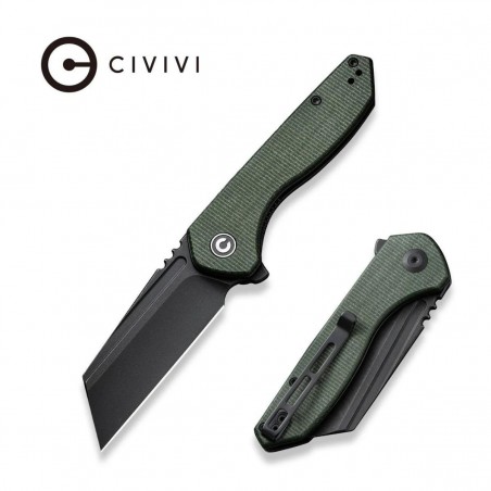 Nóż składany Civivi ExOne Green Canvas Micarta, Black Stonewashed Nitro-V by Brian Brown (C23036-3) Nóż składany Civivi ExOne Green Canvas Micarta, Black Stonewashed Nitro-V by Brian Brown (C23036-3)