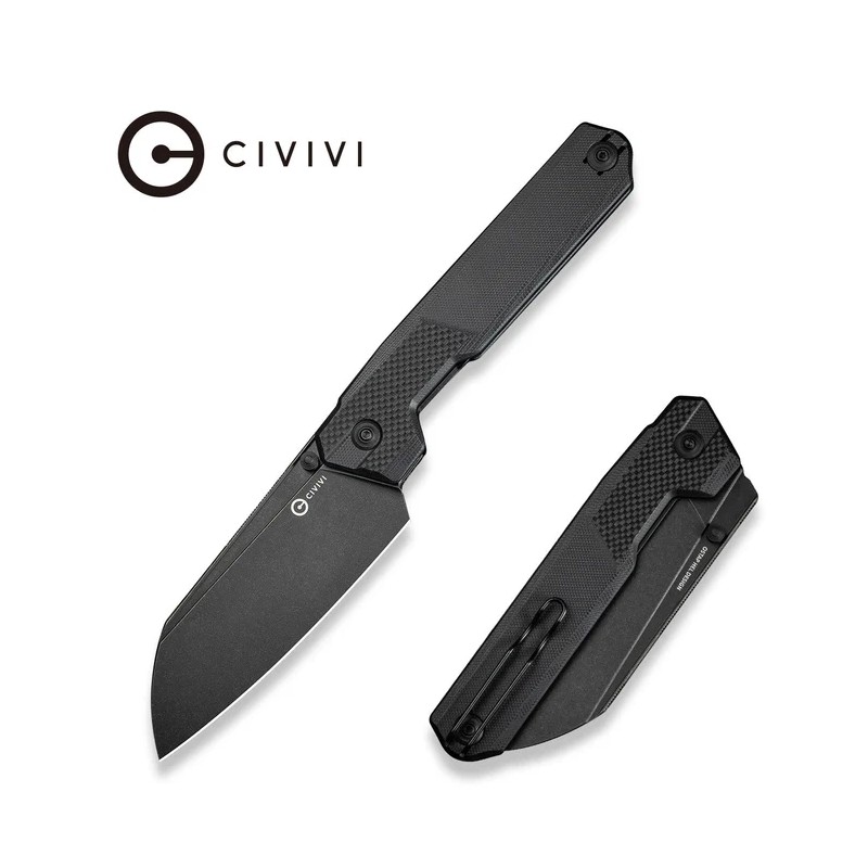 Nóż składany Civivi Hid Black G10, Black Stonewashed 14C28N by Ostap Hel (C23008-1)