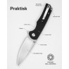 Nóż składany Sencut Praktisk Black G10, Satin 9Cr18MoV (S24019-1)