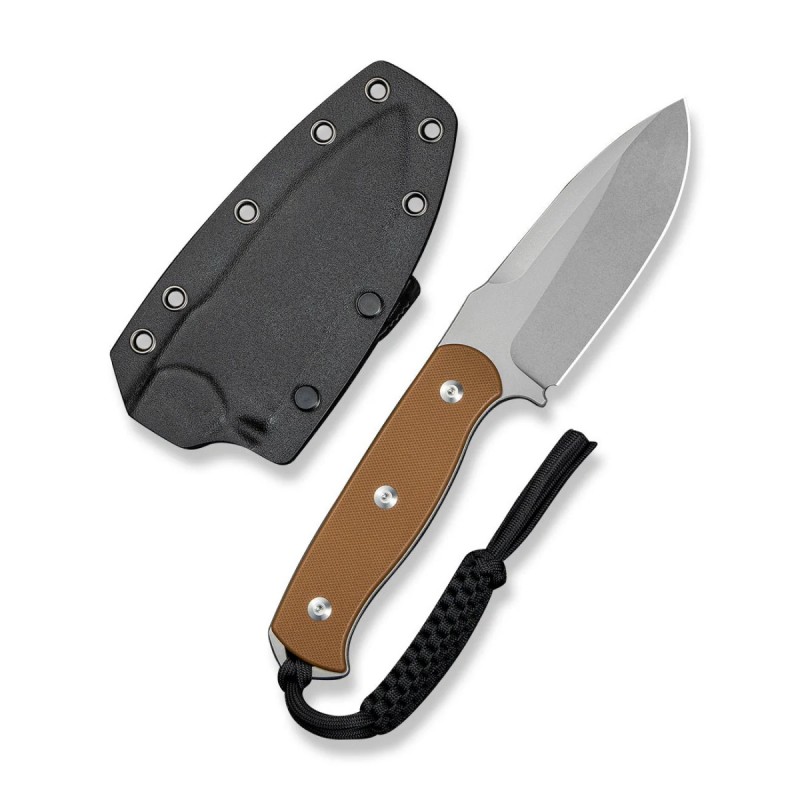 Nóż Sencut Toxodon Brown G10, Stonewashed 9Cr18MoV (S24036-3)