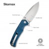 Nóż składany Sencut Skarnax Blue Canvas Micarta, Satin 9Cr18MoV (S24025-3)