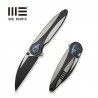 Nóż składany WE Knife Zenthra Titanium/Shredded Carbon Fiber, Black Stonewashed/Satin M390 (WE24021C-1)