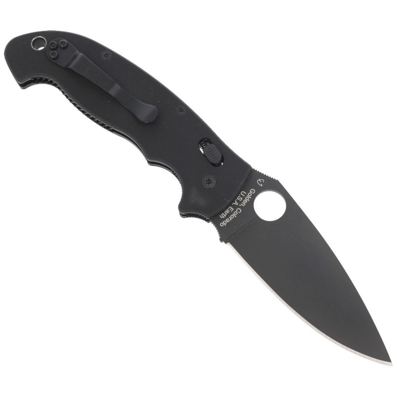 Nóż składany Spyderco Manix 2 XL Black G10, Black DLC CPM S30V by Eric Glesser (C95GPBBK2)