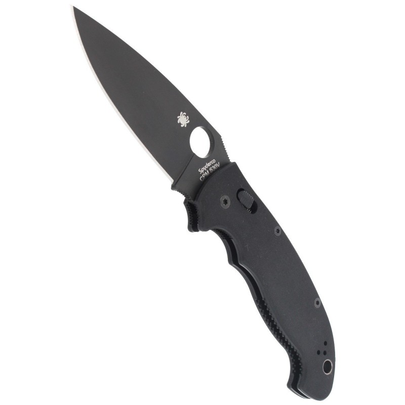 Nóż składany Spyderco Manix 2 XL Black G10, Black DLC CPM S30V by Eric Glesser (C95GPBBK2)