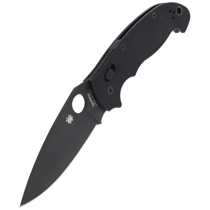 Nóż składany Spyderco Manix 2 XL Black G10, Black DLC CPM S30V by Eric Glesser (C95GPBBK2)