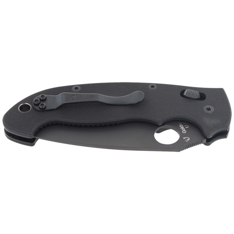 Nóż składany Spyderco Manix 2 XL Black G10, Black DLC CPM S30V by Eric Glesser (C95GPBBK2)