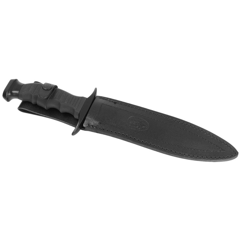 Nóż Muela 95-191 Black Rubber, Satin 420H