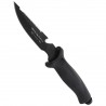 Nóż nurkowy FOX Tekno Military 2 Black / Black Blade (641)