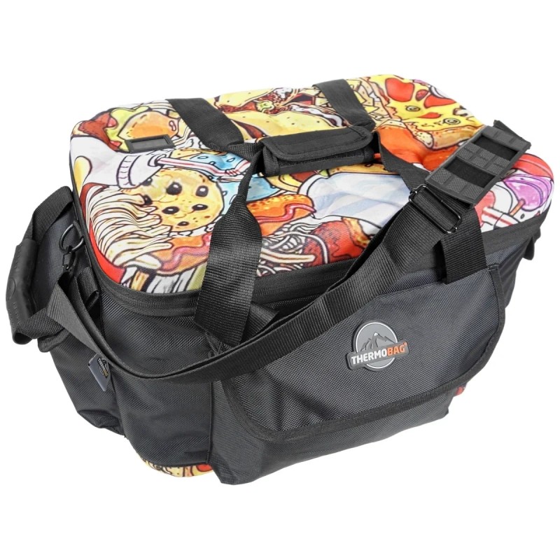 Pojemnik termiczny z termometrem Thermobag Picnic Bag With Pockets Graffiti 2
