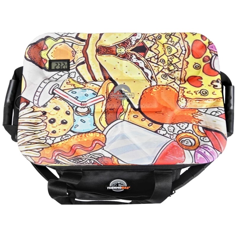 Pojemnik termiczny z termometrem Thermobag Picnic Bag With Pockets Graffiti 2
