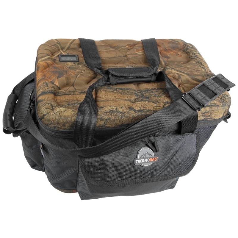 Pojemnik termiczny z termometrem Thermobag Picnic Bag With Pockets Camo Forest