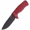 Nóż składany LionSteel SR22A Red Aluminum, Black Sleipner by Molletta (SR22A RB)