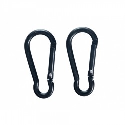 Karabińczyk BCB czarny 6 mm 2 szt.